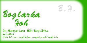 boglarka hoh business card